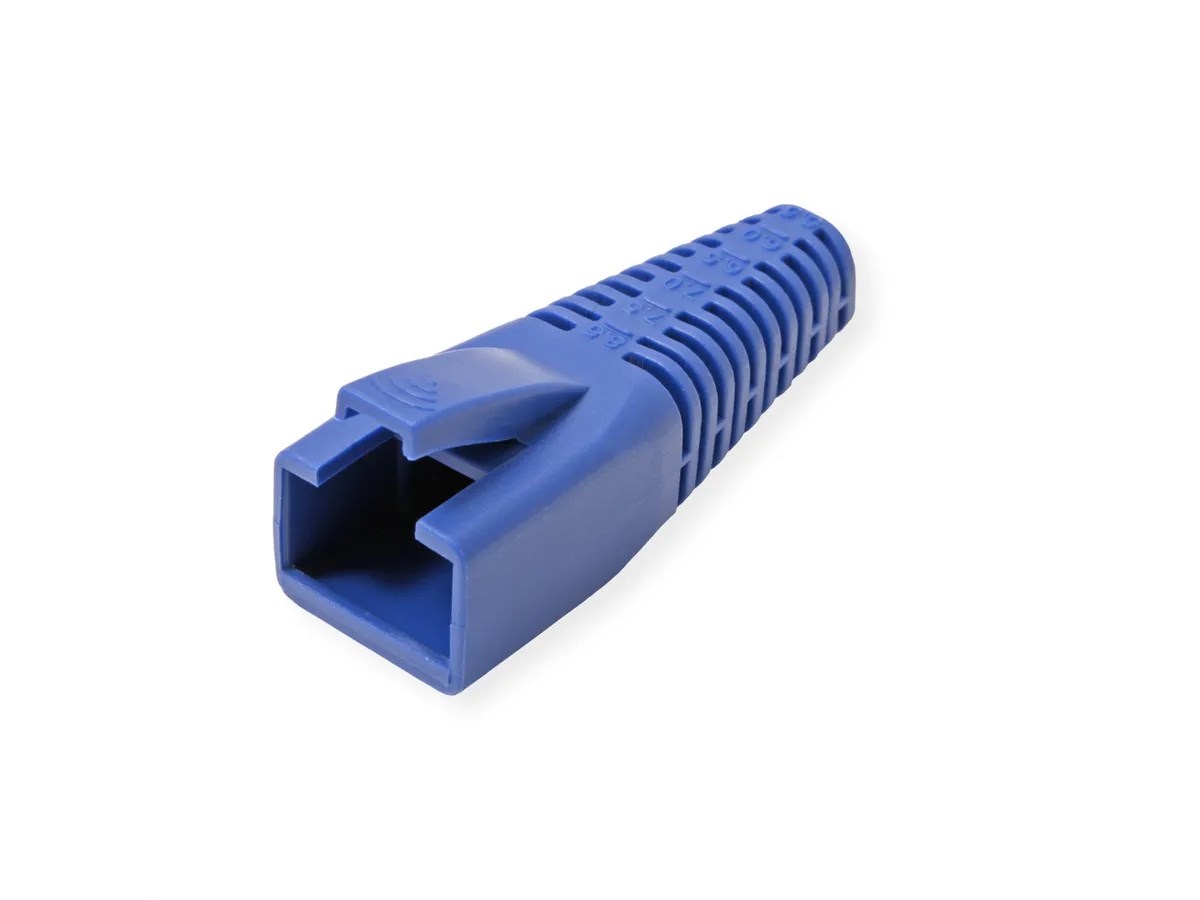 ROLINE CAPPUCCIO DI PROTEZIONE PER RJ45, TAGLIABILE, 10 PEZZI, BLU