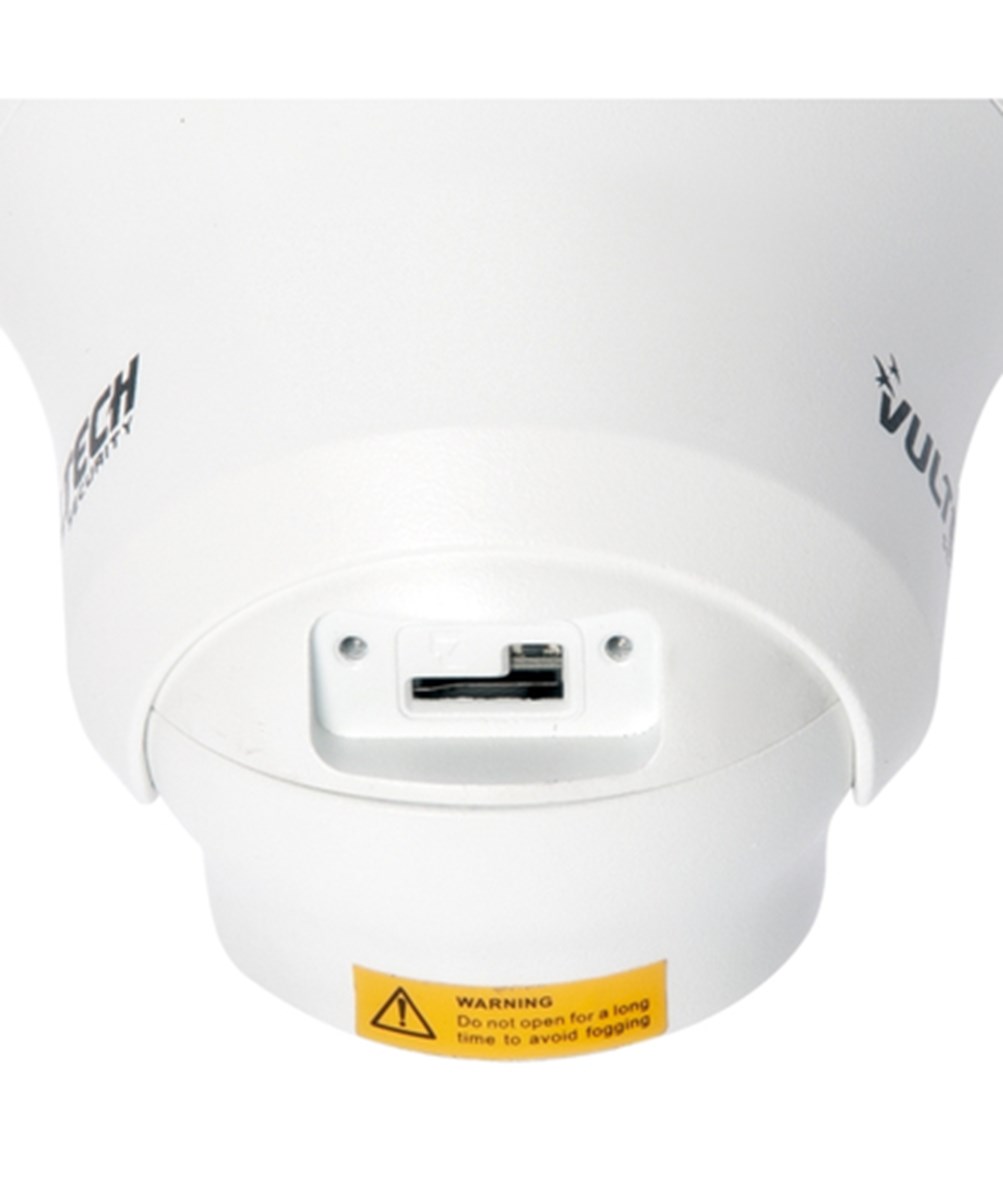 VULTECH SECURITY TELECAMERA IP DOME 1/2,7 8 MPX H.265+ POE WDR 2,8MM 2PCS LED IR ARRAY 25M P2P SMA