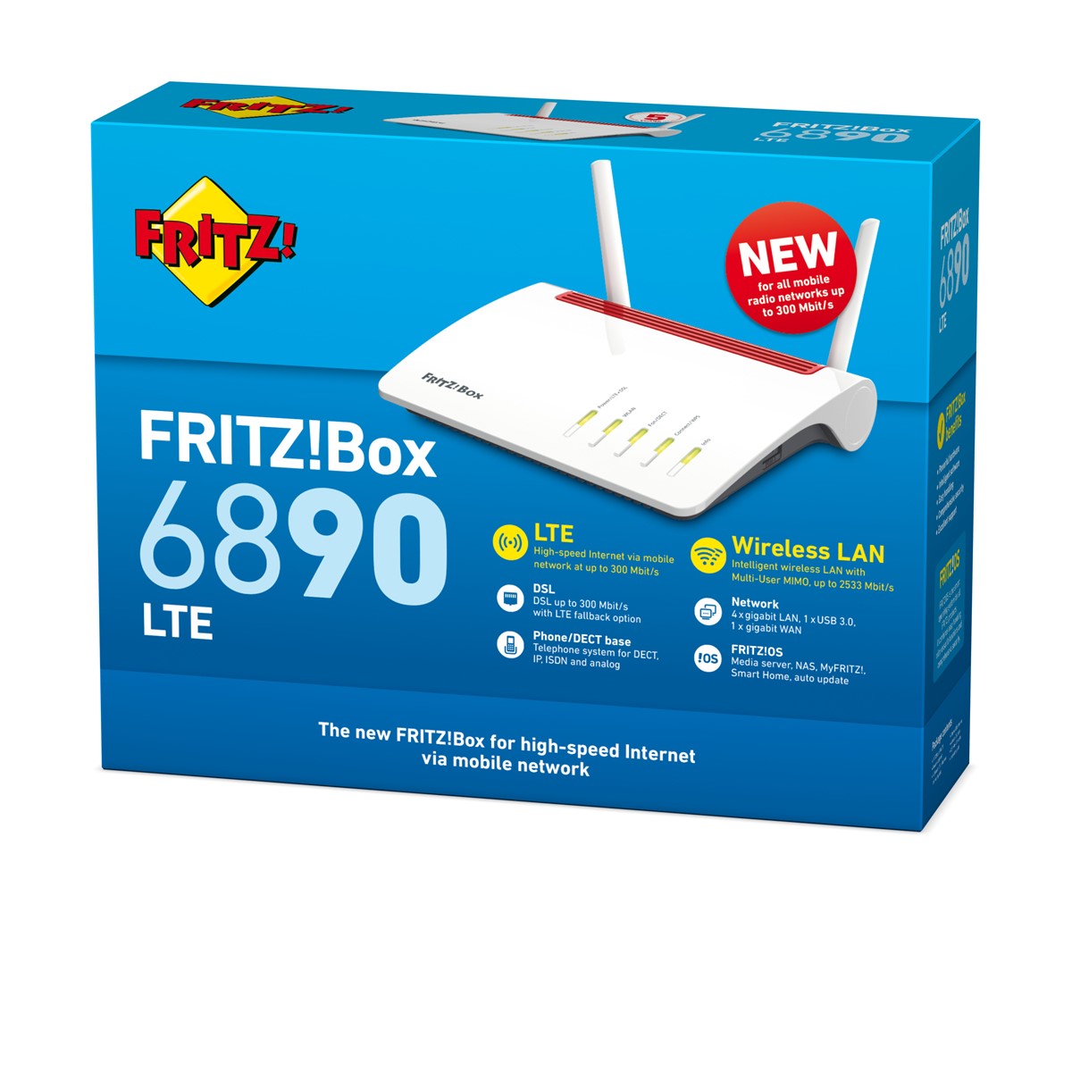 AVM FRITZ! ROUTER FRITZ!BOX 6890 AC+N 2533 ADSL/VDSL/LTE 4G INTERNATIONAL