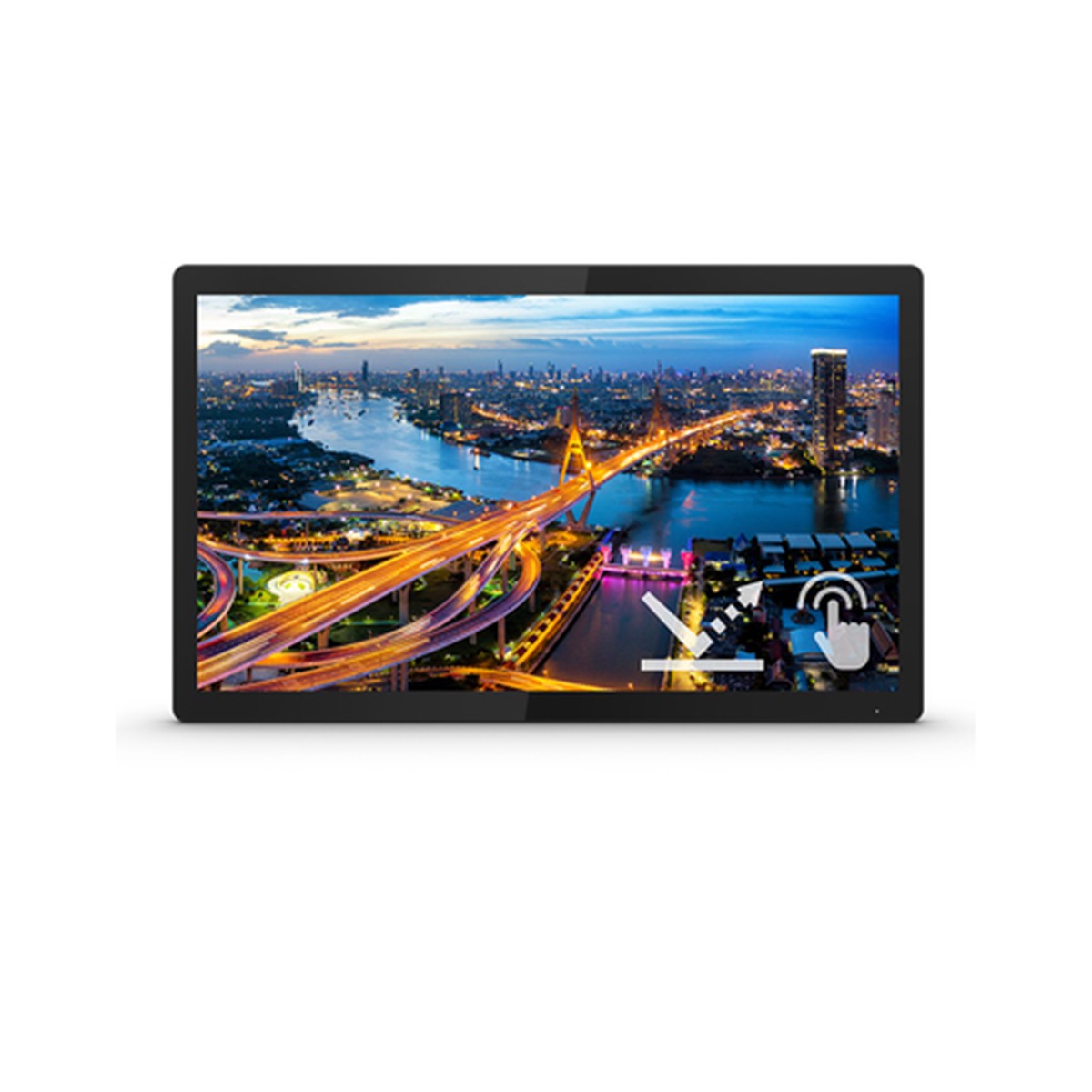 PHILIPS MONITOR TOUCH 21,5 LED IPS 16:9 FHD, 400 CDM 4MS, IP65, VGA/DVI/HDMI/DP  SENZA BASE