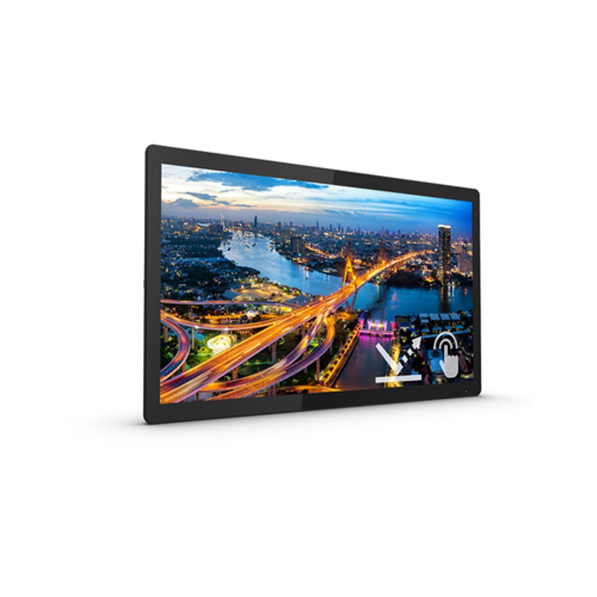 PHILIPS MONITOR TOUCH 21,5 LED IPS 16:9 FHD, 400 CDM 4MS, IP65, VGA/DVI/HDMI/DP  SENZA BASE