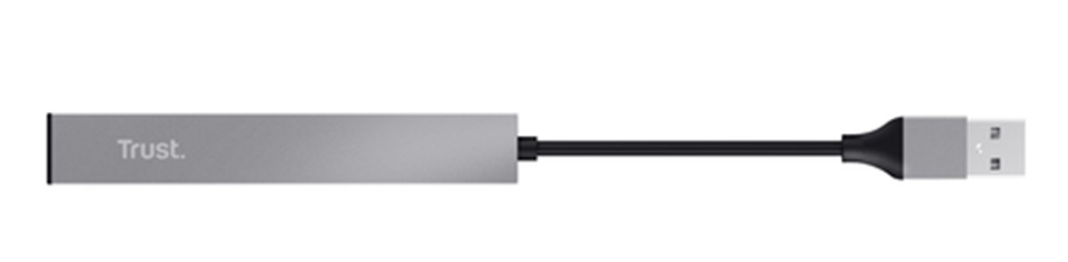TRUST MINI USB HUB 4 PORTE HALYX ALUMINIUM