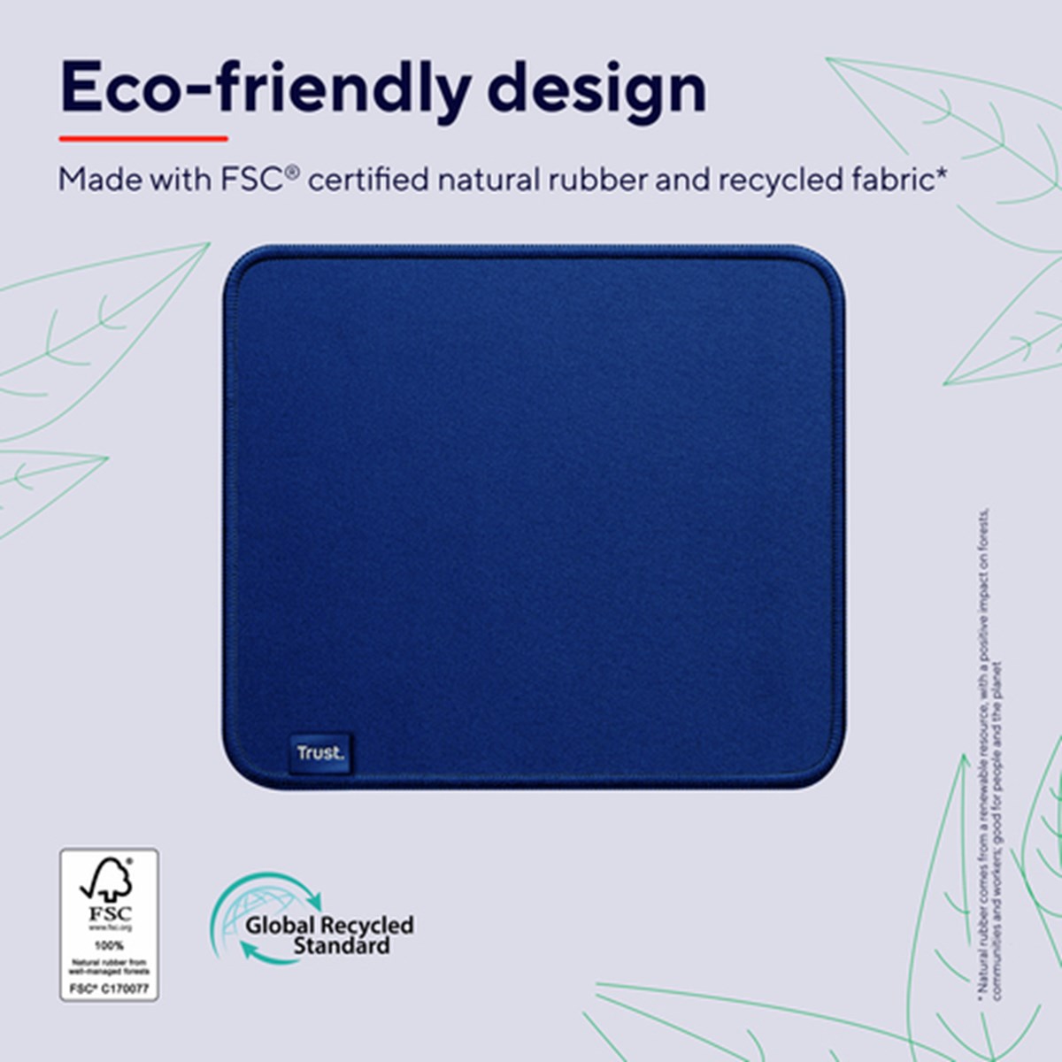 TRUST MOUSEPAD BOYE ECO BLU