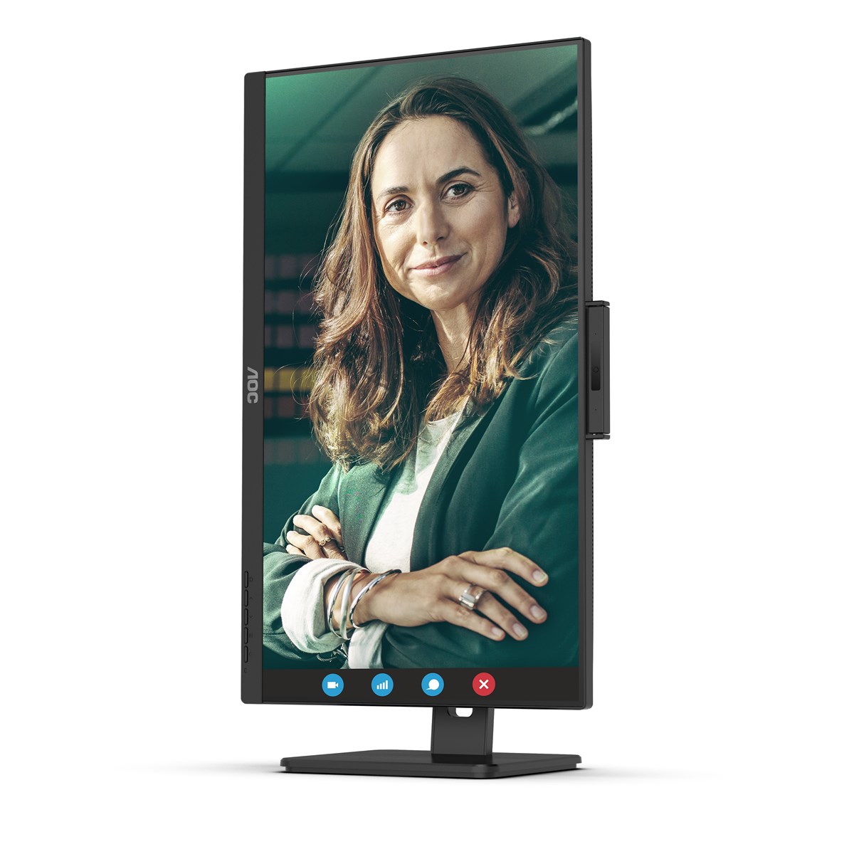 AOC MONITOR 23,8 LED IPS FHD 16:9 4MS 300 CDM, WEBCAM, USB-C, PIVOT, DP/HDMI, MULTIMEDIALE