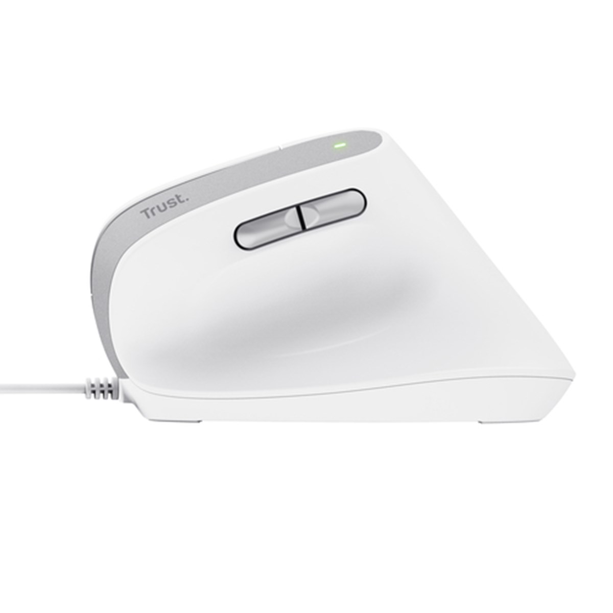 TRUST MOUSE ERGONOMICO BAYO II, BIANCO