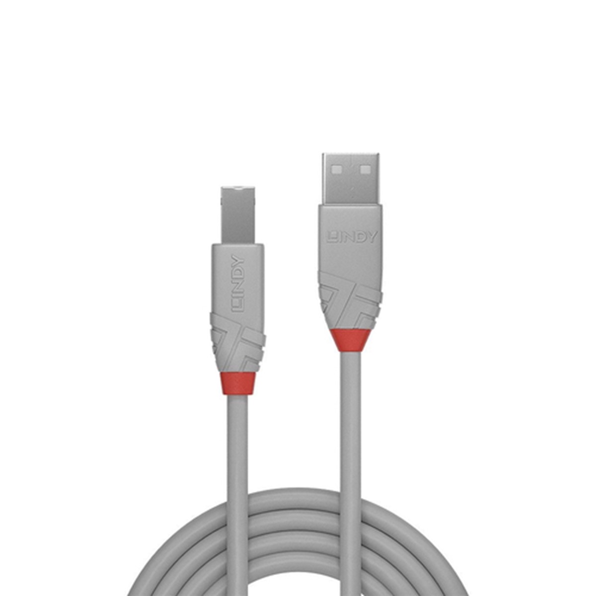 LINDY CAVO USB 2.0 A/B ANTHRA LINE 2M
