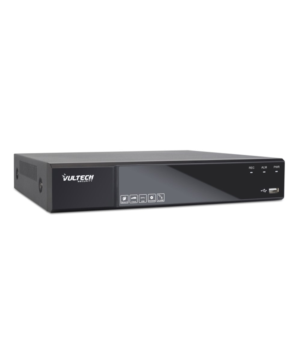 VULTECH SECURITY NVR 8 CANALI POE FINO A 5MPX H.265 HDMI P2P CLOUD 1 HD