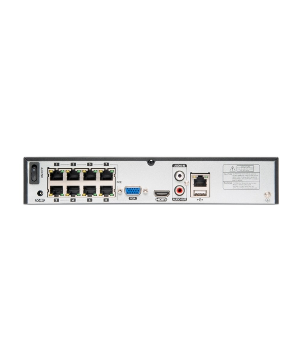 VULTECH SECURITY NVR 8 CANALI POE FINO A 5MPX H.265 HDMI P2P CLOUD 1 HD