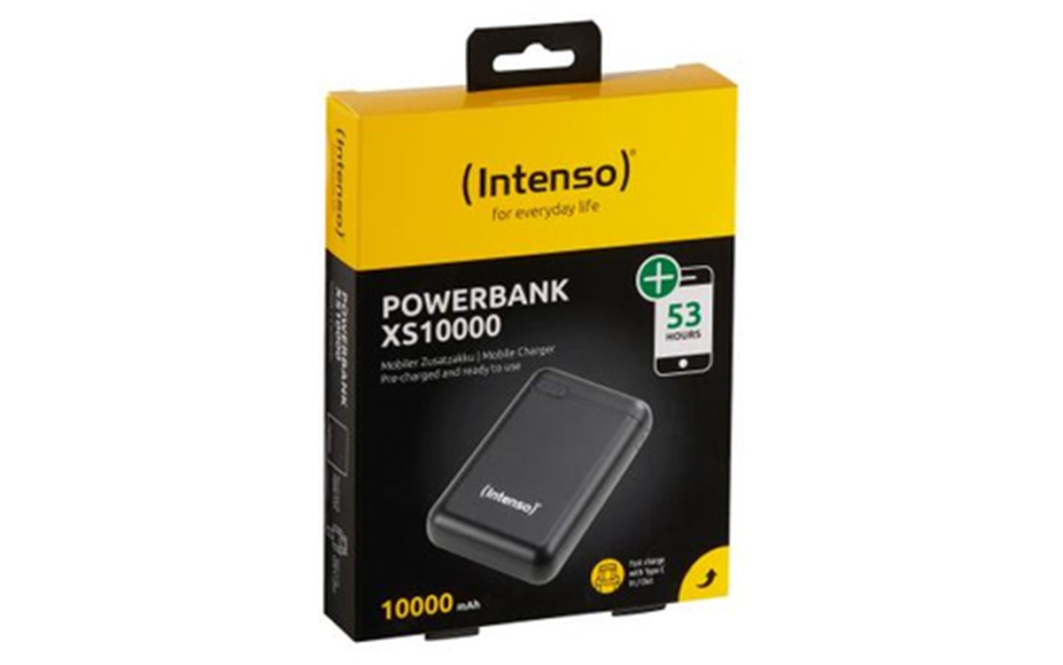 INTENSO POWER BANK 10000MAH USB A+TYPE C 5V-3.1A MICRO USB+TYPE C 5V - 3.1A BLACK