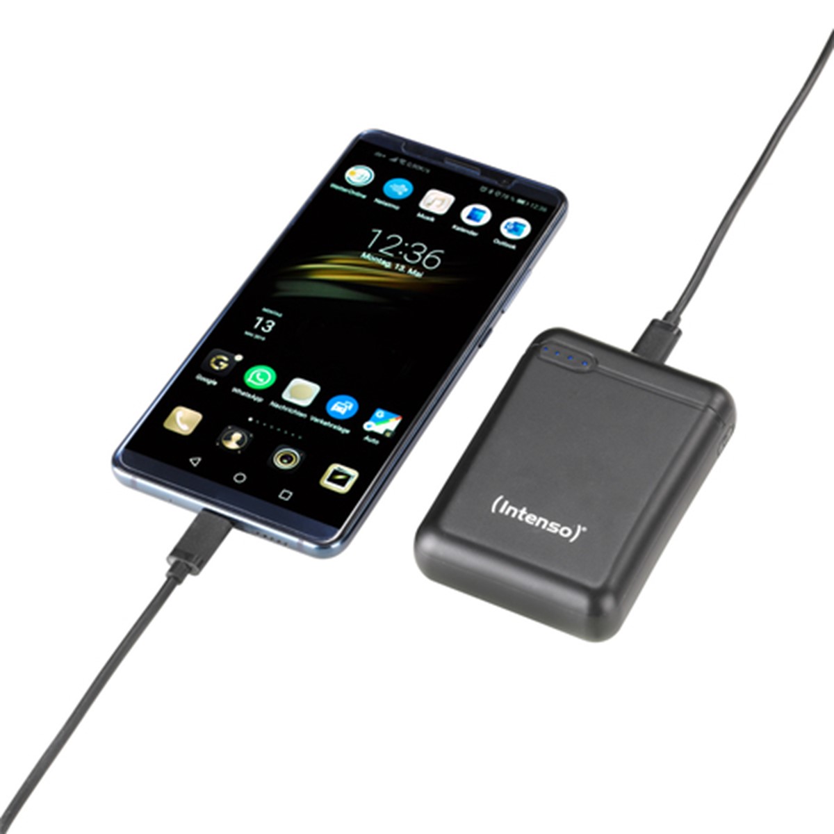 INTENSO POWER BANK 10000MAH USB A+TYPE C 5V-3.1A MICRO USB+TYPE C 5V - 3.1A BLACK