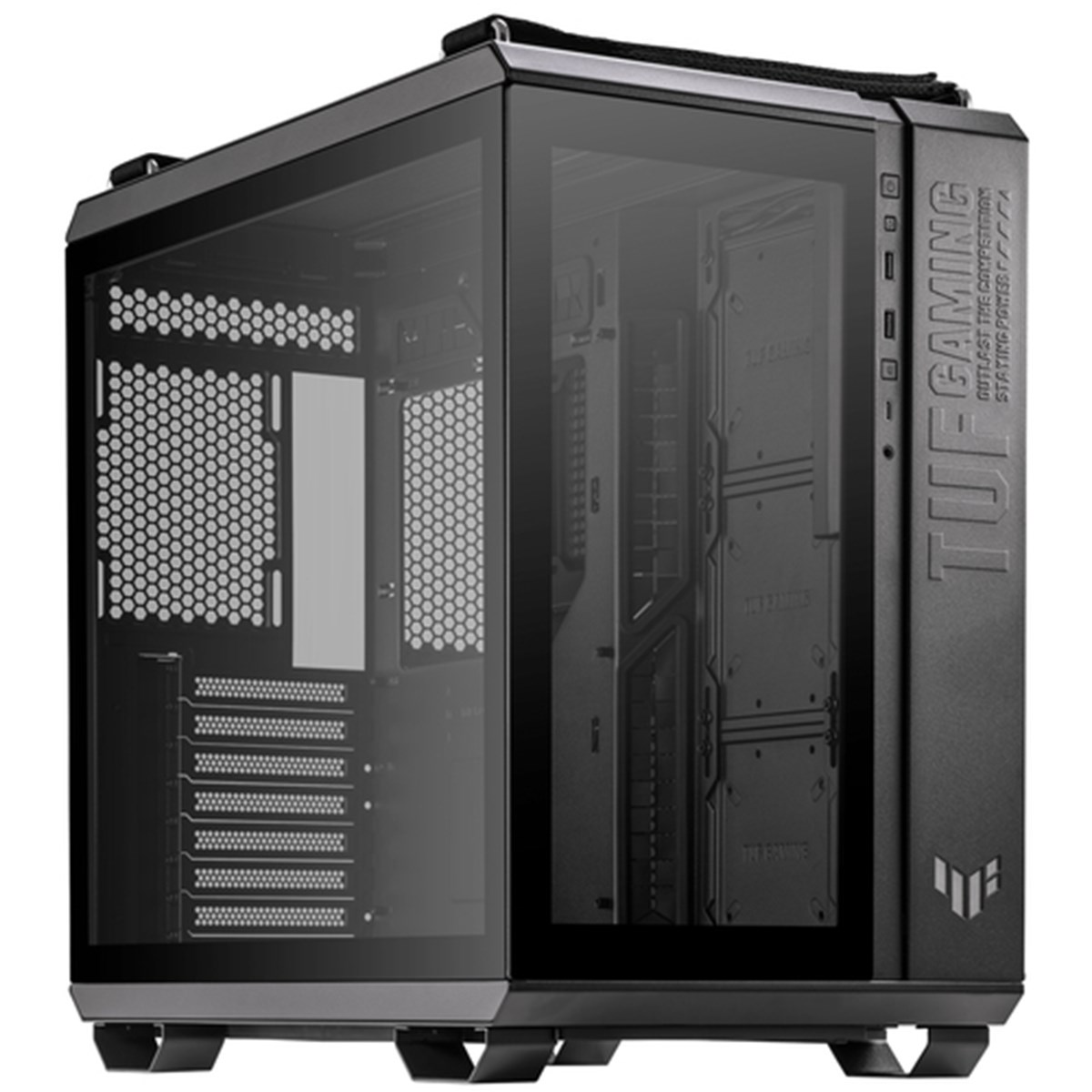 ASUS CASE GAMING GT502 TUF GAMING MID TOWER, 8+3 SLOT ESPANSIONE, 3X120MM FAN FRONT, 2X120MM FAN FRONT, BLACK
