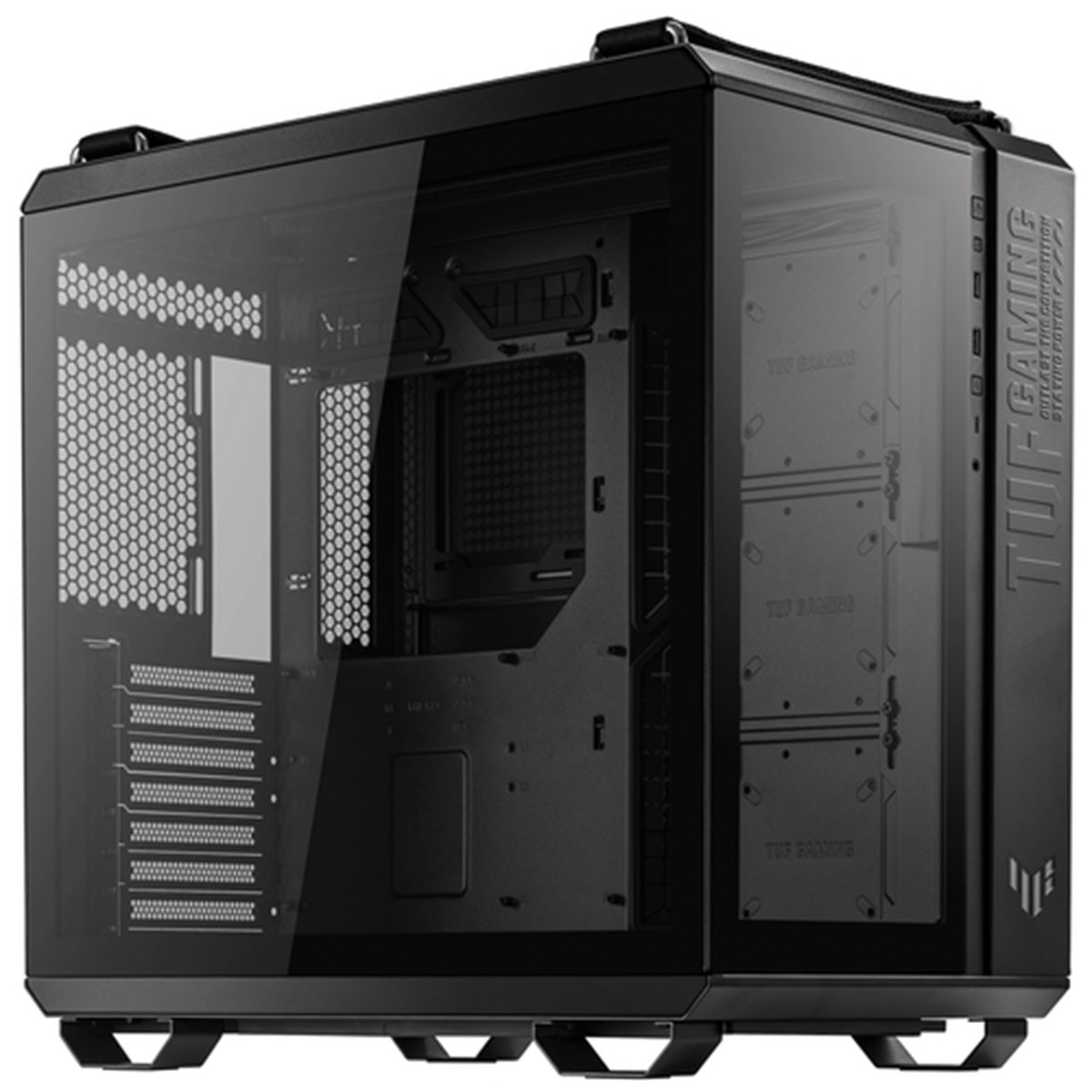 ASUS CASE GAMING GT502 TUF GAMING MID TOWER, 8+3 SLOT ESPANSIONE, 3X120MM FAN FRONT, 2X120MM FAN FRONT, BLACK