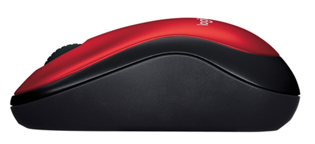 LOGITECH WIRELESS MOUSE M185 OTTICO, USB, COLORE ROSSO