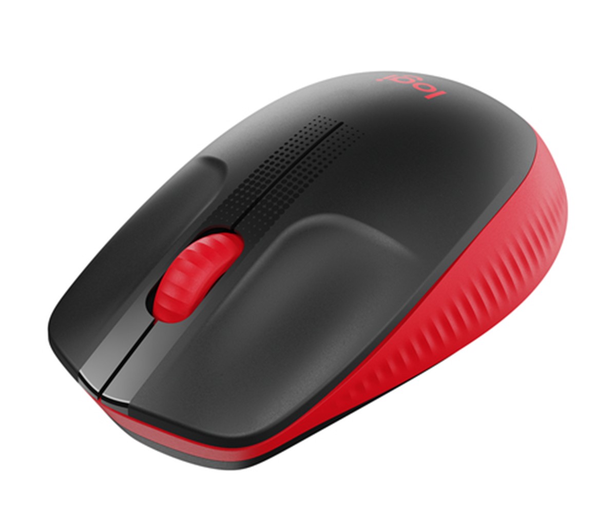 LOGITECH MOUSE WIRELESS M190 FULL-SIZE, OTTICO, USB, ROSSO