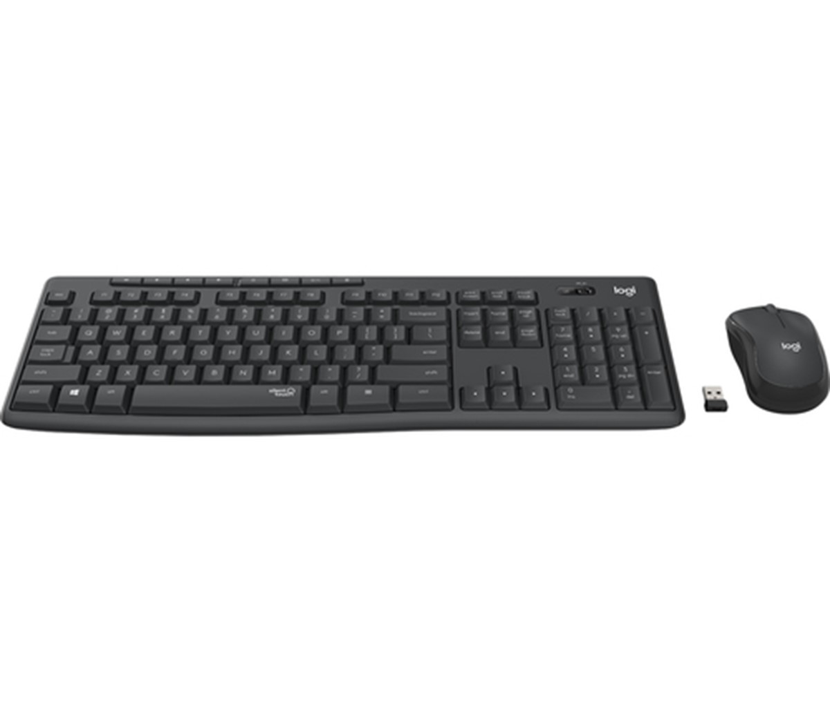 LOGITECH BUNDLE TASTIERA WIRELESS+MOUSE DESKTOP MK295 SILENT COMBO, USB, LAYOUT ITA, COLORE GRAFITE