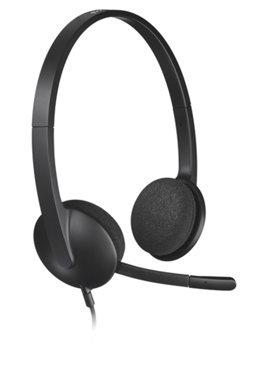 LOGITECH CUFFIE CON MICROFONO H340, USB