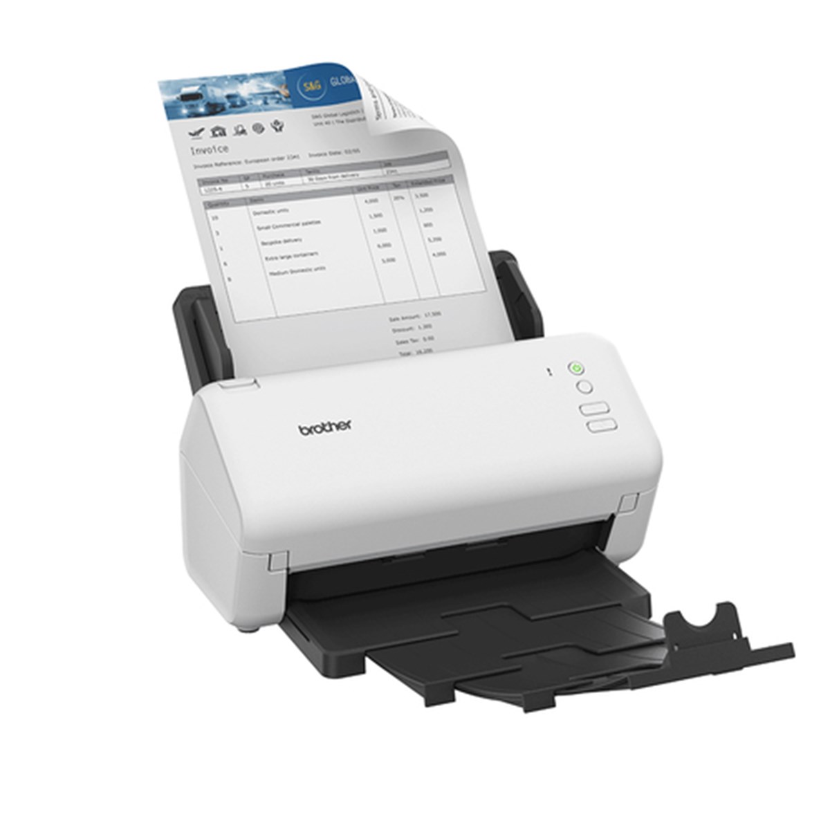 BROTHER SCANNER DOCUMENTALE A4, DUAL CIS, 35PPM/70IPM 600X600DPI ADF 60FG USB
