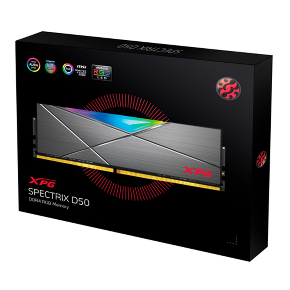 ADATA RAM DDR4 32GB KIT (2x16Gb) XPG Spectrix 3600Mhz CL18 RGB Gray Heatsink