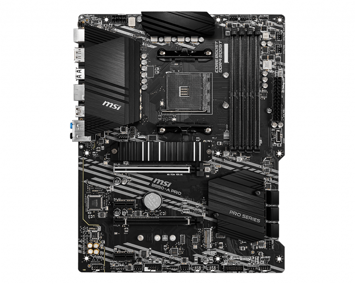 MSI MB AMD B550-A PRO AM4 4DDR4 2PCI-E 2M2 6SATA3