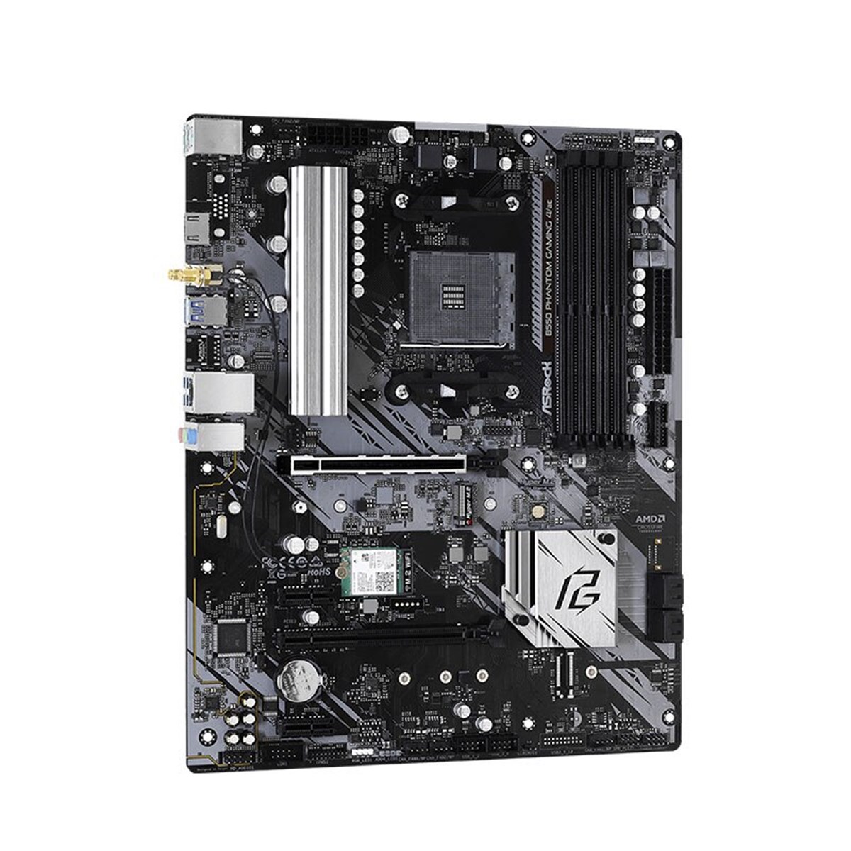 ASROCK MB AMD B550, B550M PHANTOM GAMING 4, AM4, 4 DDR4, Micro ATX