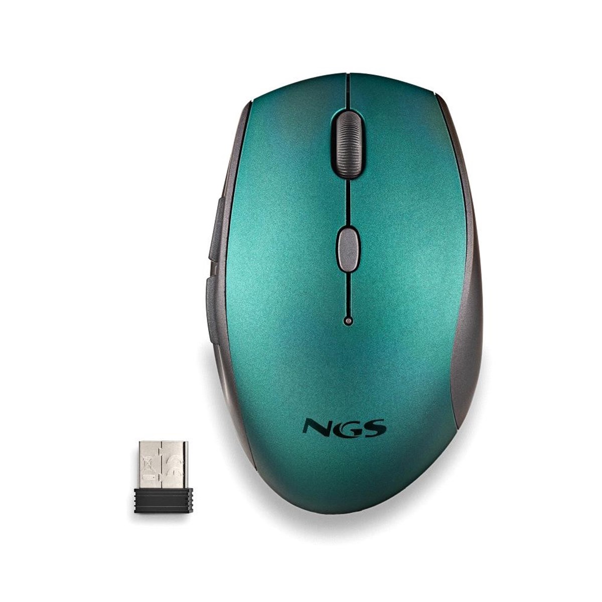 NGS MOUSE BLU ERGONOMICO SENZAFILI E BOTTONI SILENZIOSI
