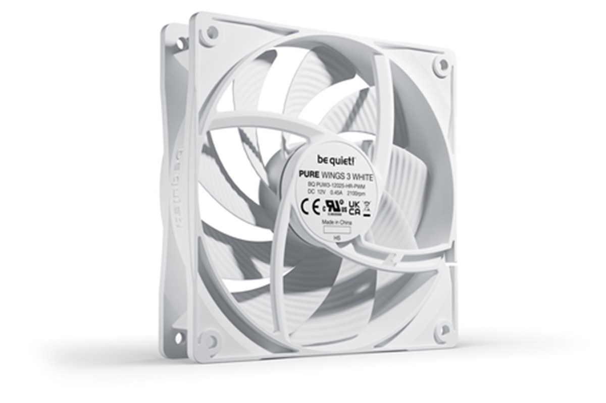 BE QUIET! VENTOLA PURE WINGS 3 WHITE 120MM PWM HIGH-SPEED