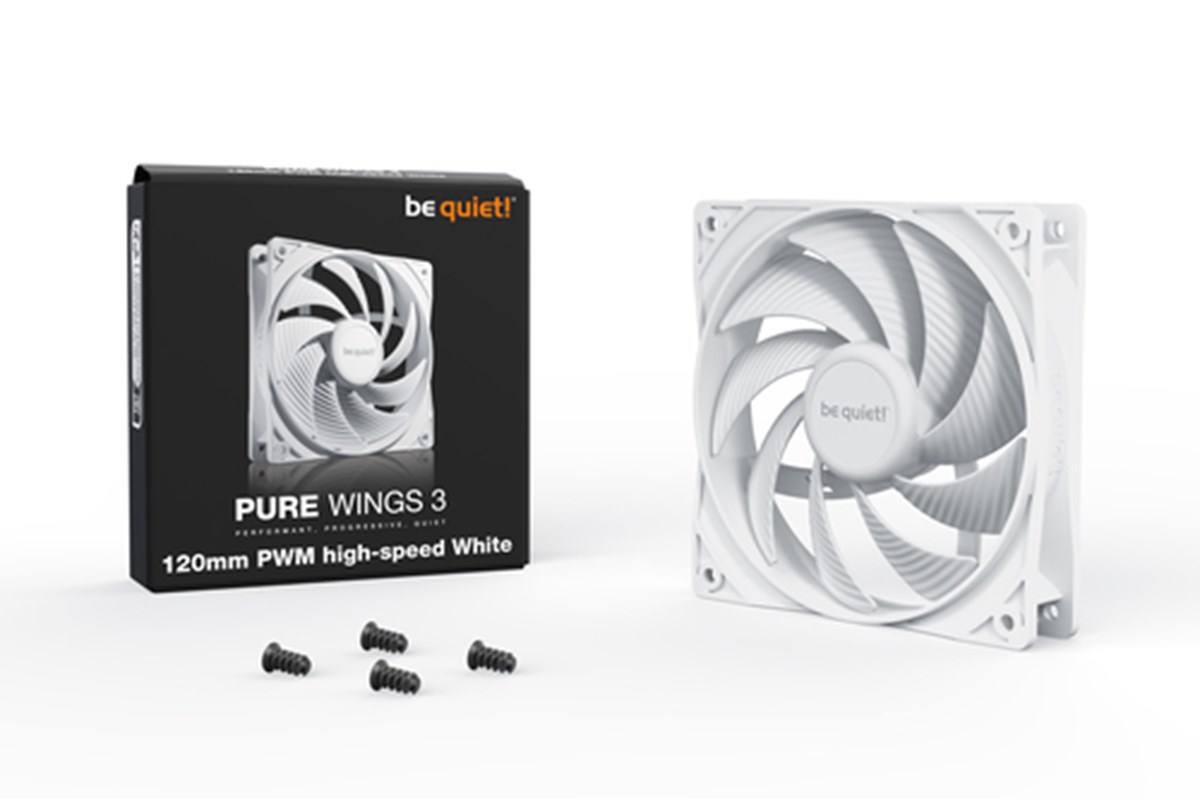 BE QUIET! VENTOLA PURE WINGS 3 WHITE 120MM PWM HIGH-SPEED