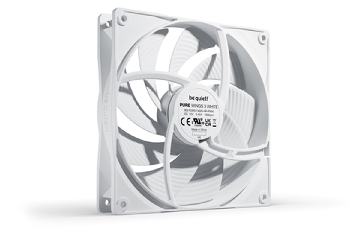 BE QUIET! VENTOLA PURE WINGS 3 WHITE 140MM PWM HIGH-SPEED