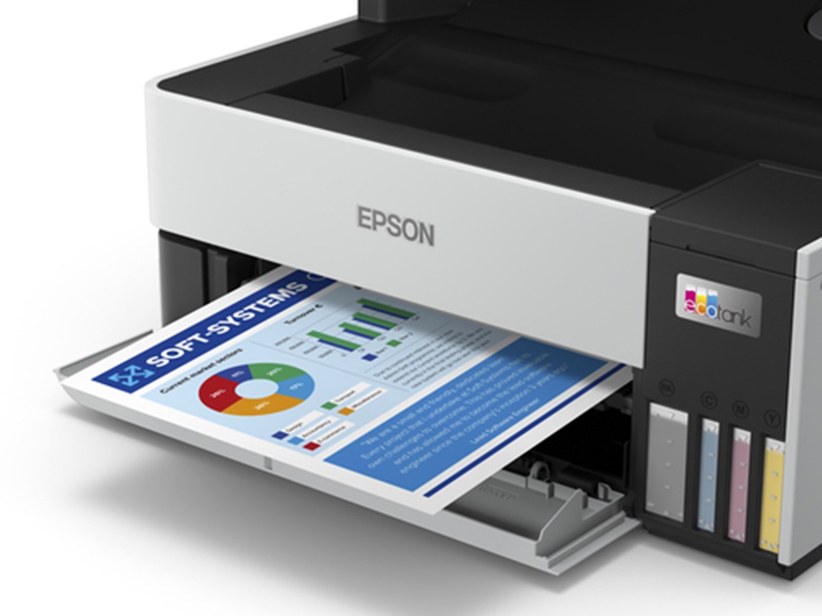 EPSON MULTIF. INK ECOTANK ET-5170 COLORE A4 FRONTE/RETRO 15PPM, USB/LAN/WIFI - 4 IN 1