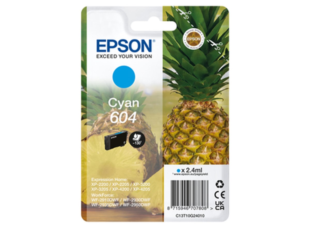 EPSON CART. INK CIANO, ANANAS 604