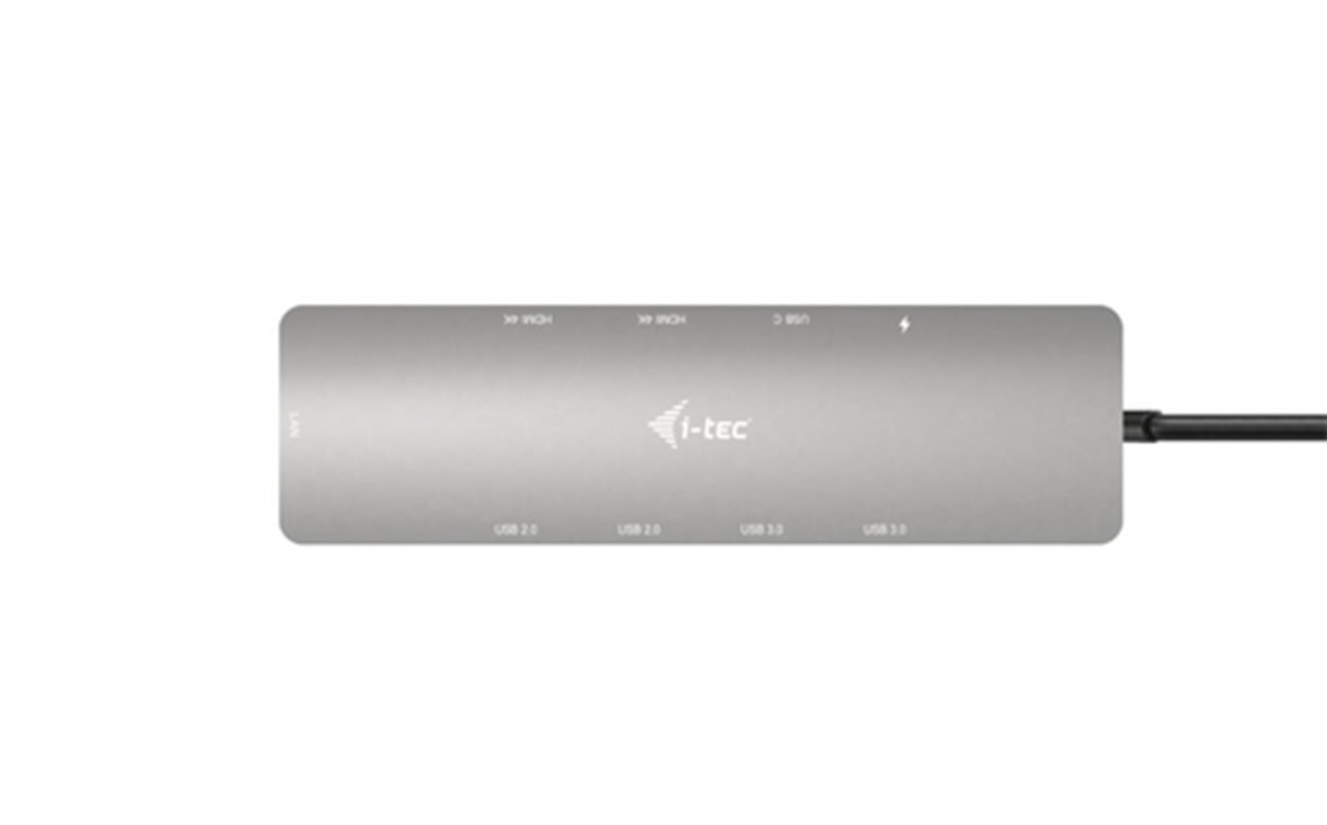 I-TEC USB-C NADNO 2x DISPLAY DOCKING STATION E POWER DELIVERY 100 W, METAL