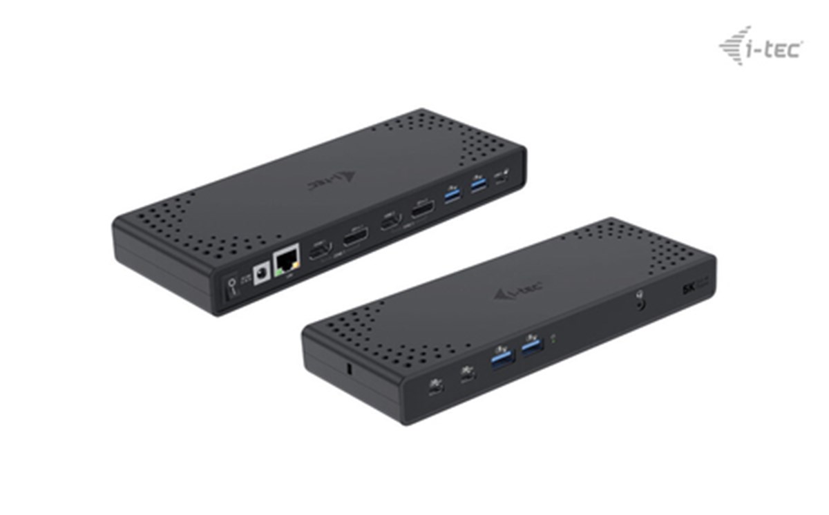 I-TEC USB 3.0/USB-C/THUNDERBOLT 3 DUAL DISPLAY DOCKING STATION GEN2 E POWER DELIVERY 100W