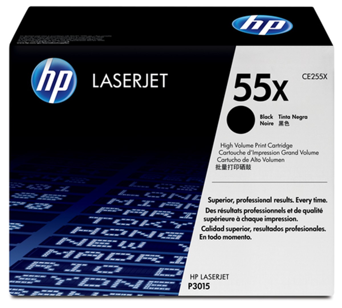HP TONER NERO 55X PER LJ P3015 CE255X