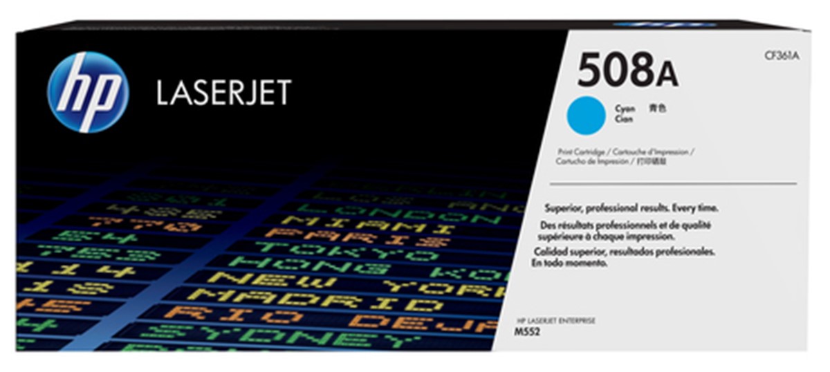 HP TONER CIANO 508A 5000 PAGINE PER M552/M553/M577