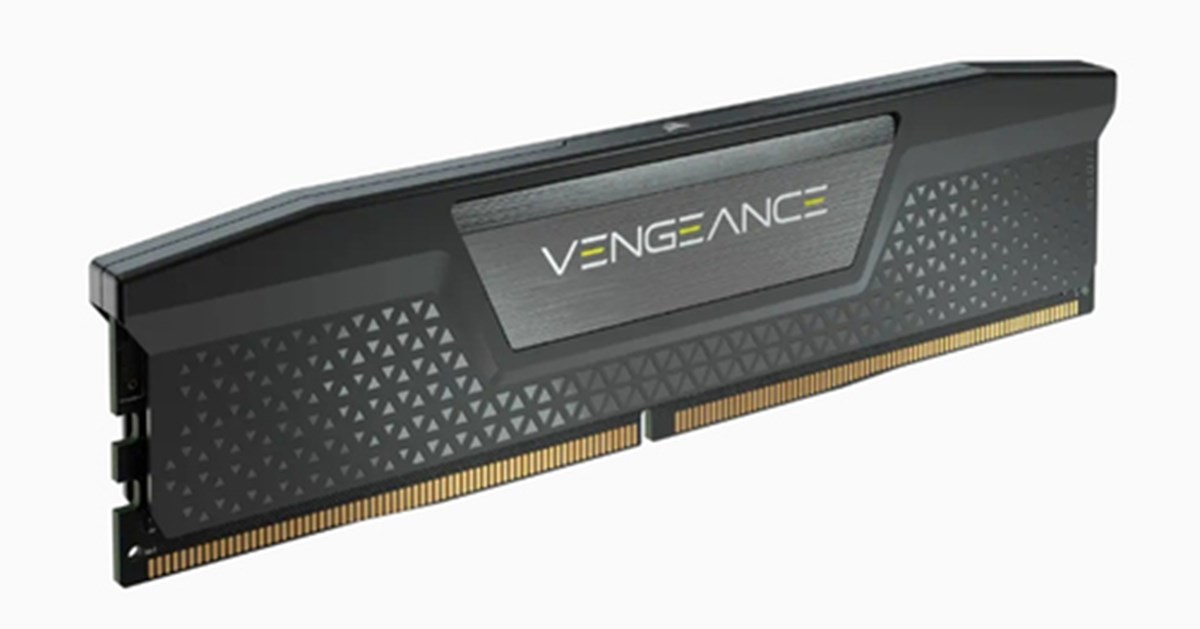CORSAIR RAM VENGEANCE DDR5 16GB 1X16GB DDR5 5200 PC5-41600 C40 1.25V DESKTOP MEMORY - BLACK
