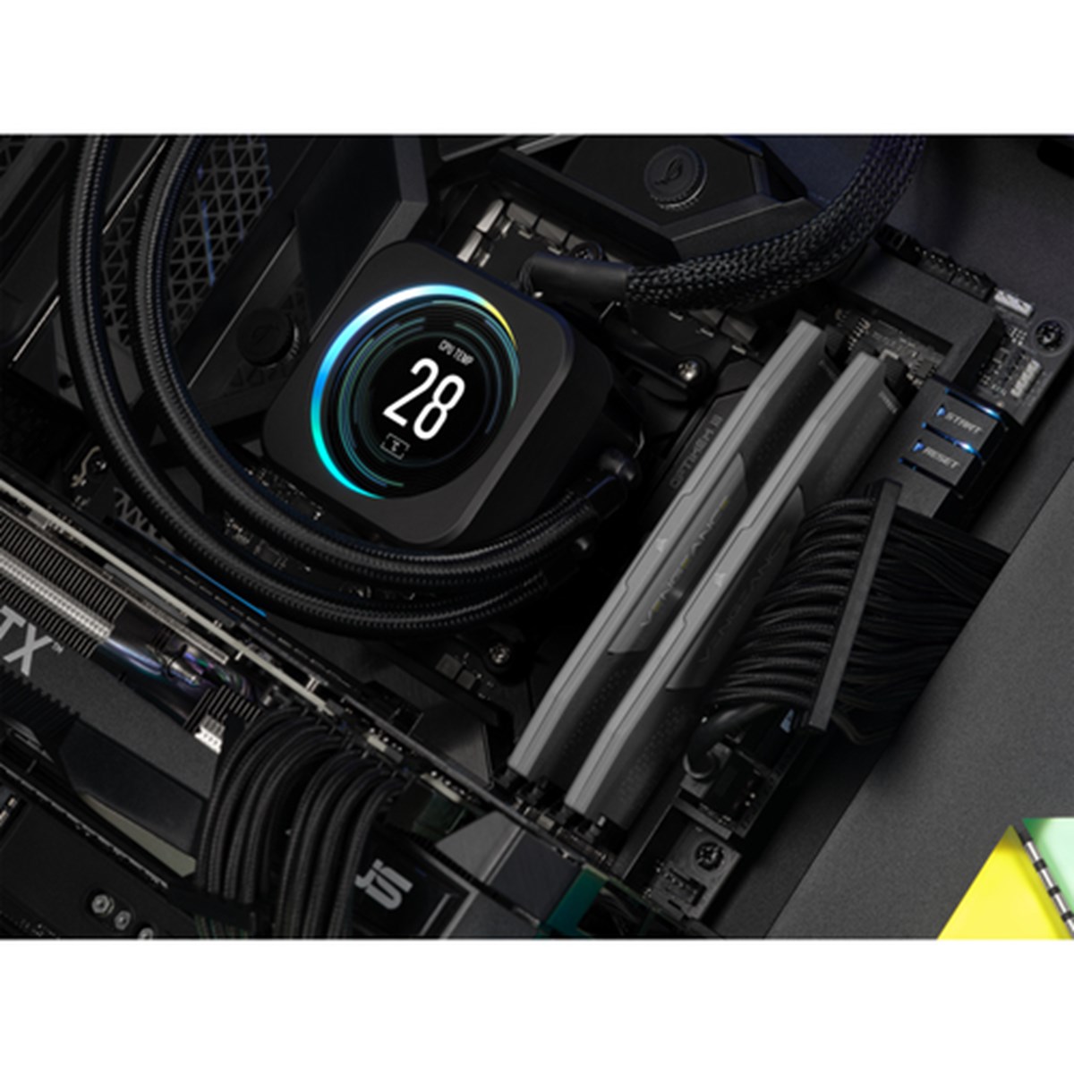 CORSAIR RAM VENGEANCE DDR5 32GB 2 x 16GB DDR5 5200 CL40-40-40-77 1.25V INTEL XMP AMD EXPO - GREY