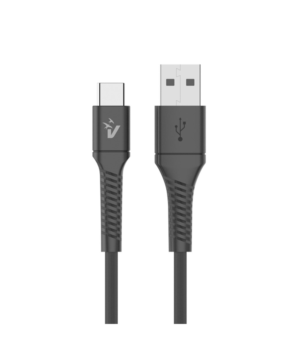 VULTECH CAVO SMARTPHONE USB to Type-C, 1,2m, 3.0A 60W, NERO