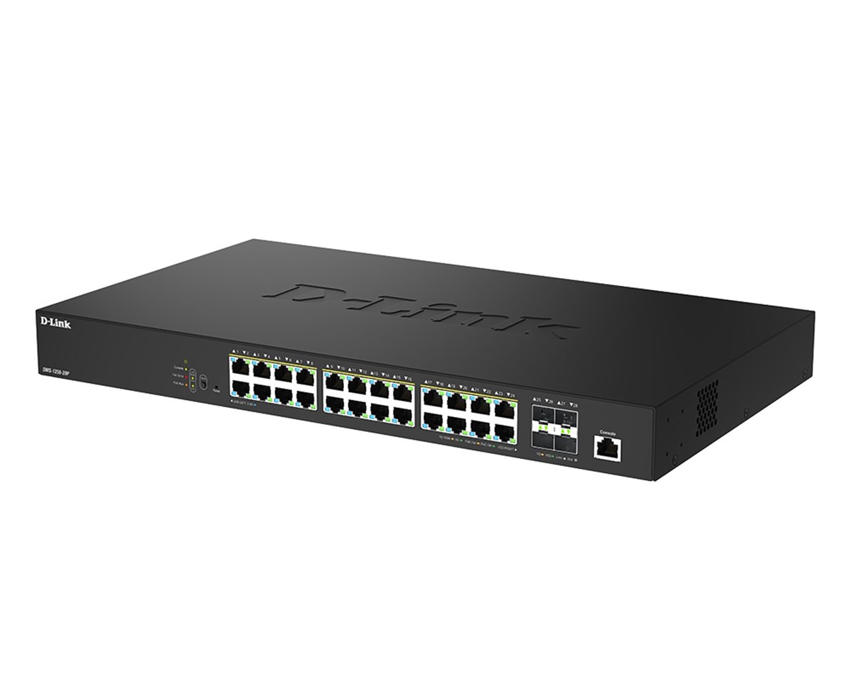 D-LINK SWITCH 28-PORT 2.5G MULTI-GIGABIT POE++ SMART MANAGED SWITCH WITH 4 X 10G SFP+ PORTS