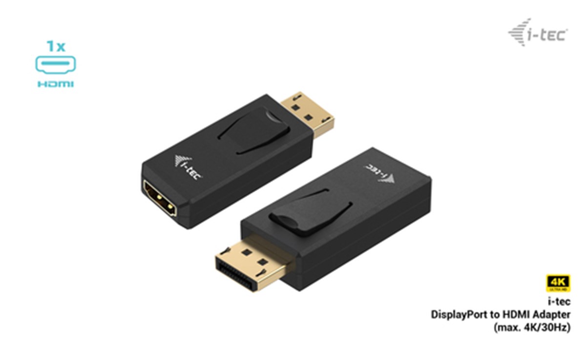 I-TEC CAVO ADATTATORE PASSIVO DISPAYPORT TO HDMI (max 4K/30Hz)