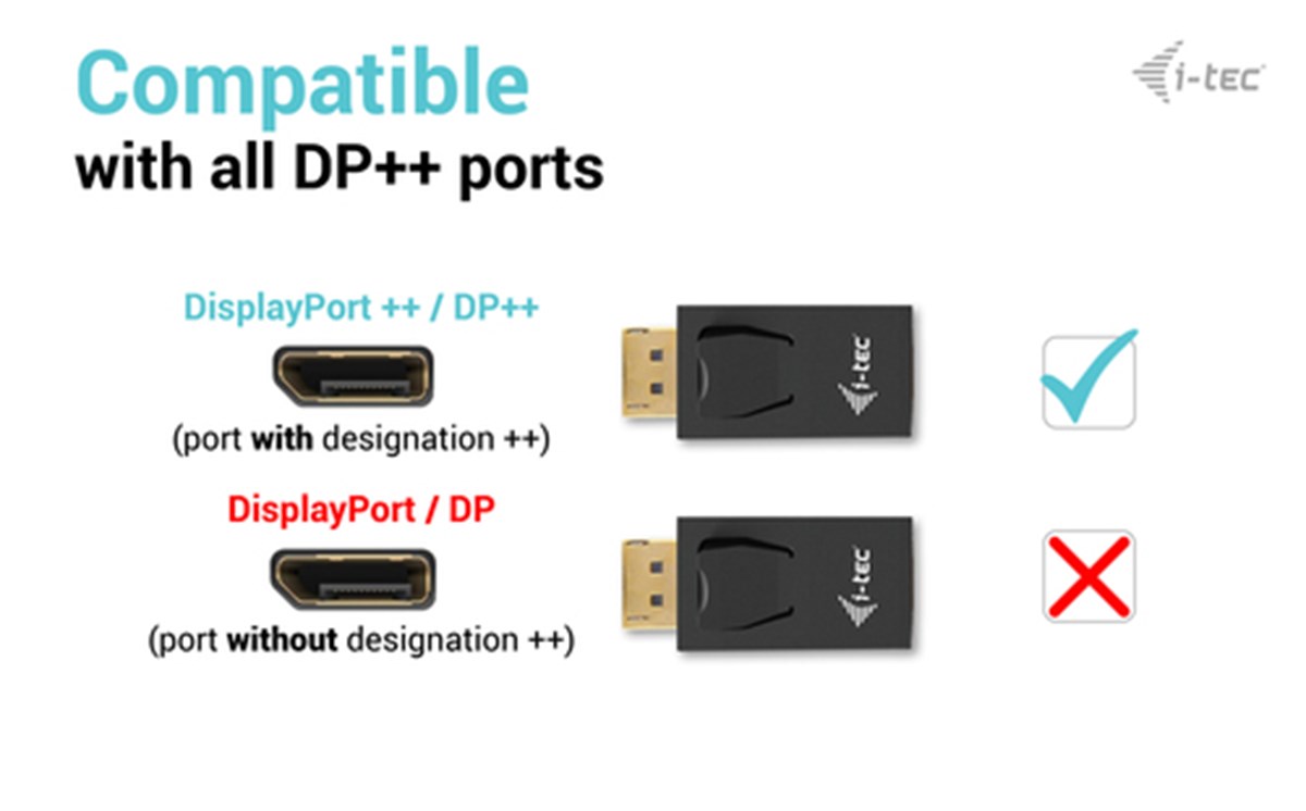 I-TEC CAVO ADATTATORE PASSIVO DISPAYPORT TO HDMI (max 4K/30Hz)