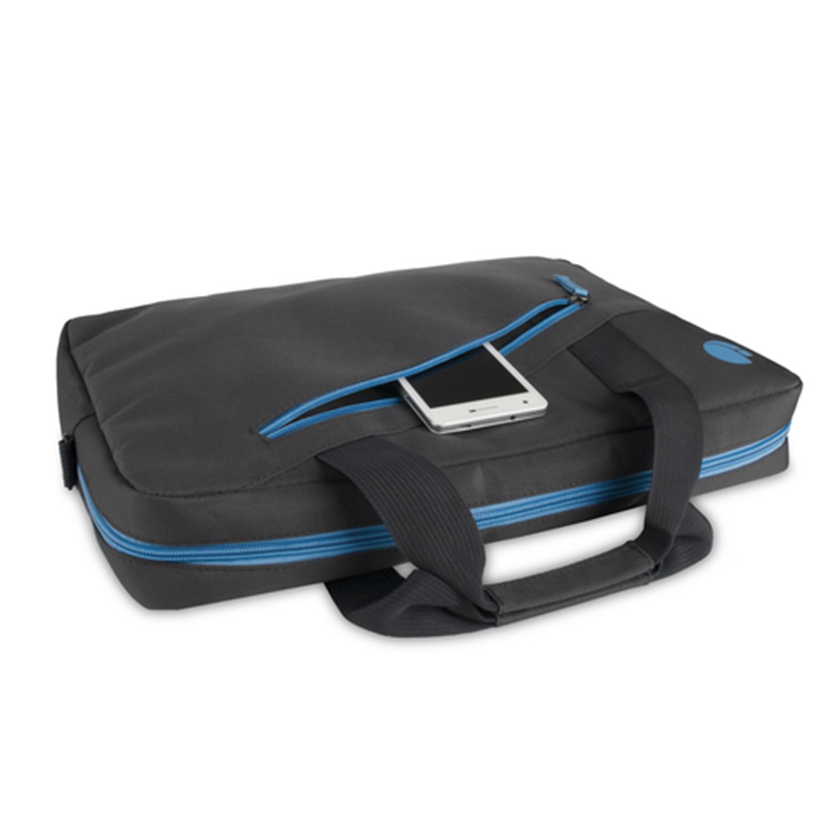 BORSA PER NOTEBOOK DA 15.6" CON TASCHE ESTERNE - BLU