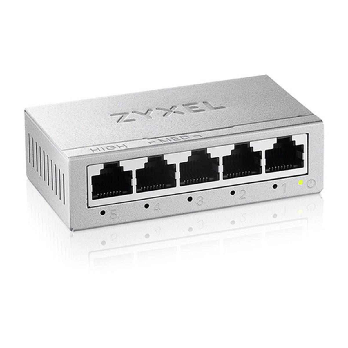 ZYXEL SWITCH UNMANAGED GS-105B V5 , 5 PORTE GIGABIT, CHASSIS METALLO, DESKTOP