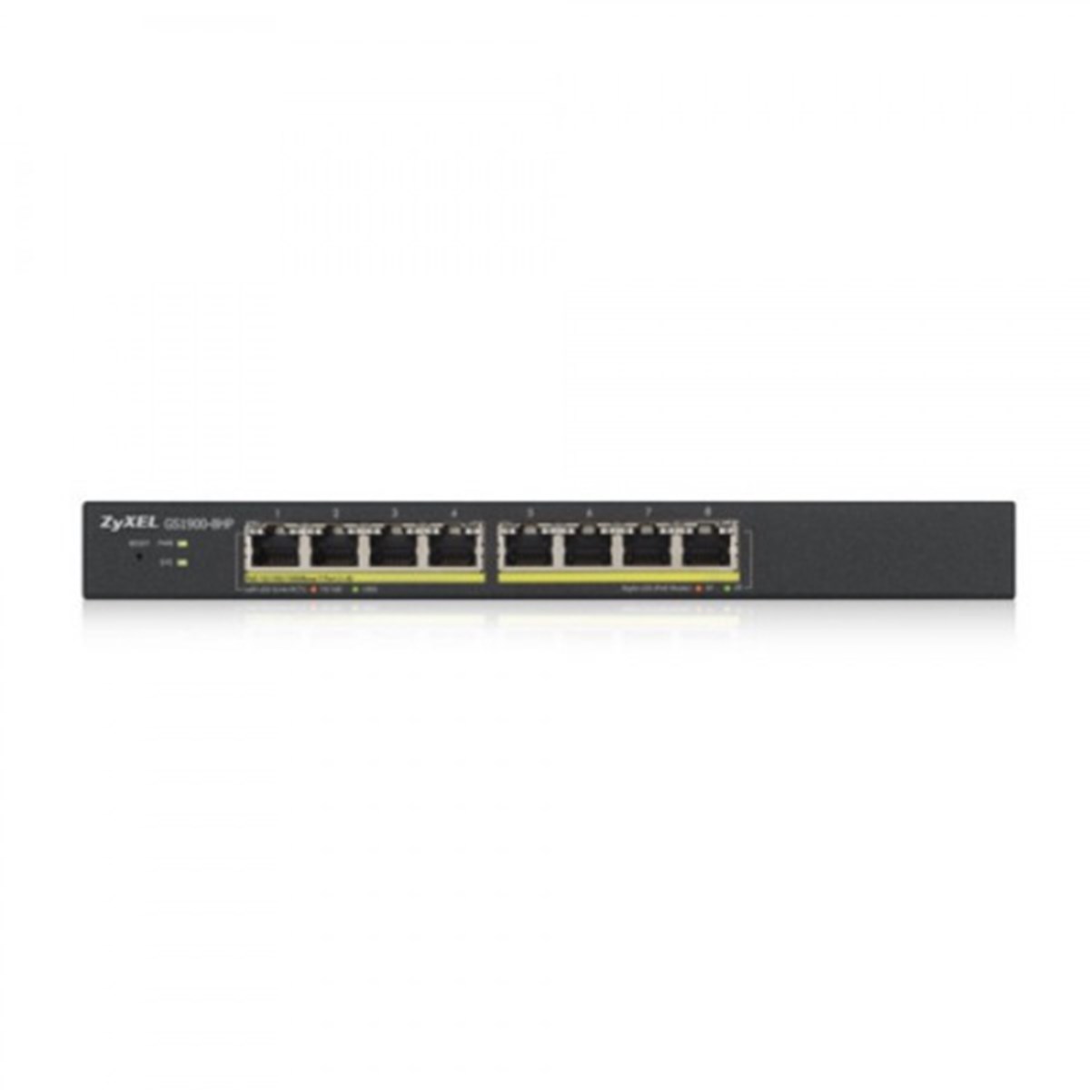 ZYXEL SWITCH MANAGED 8 PORTE GIGABIT POE (FINO A 70W), IPV6, VLAN, DESIGN SENZA VENTOLE, DESKTOP