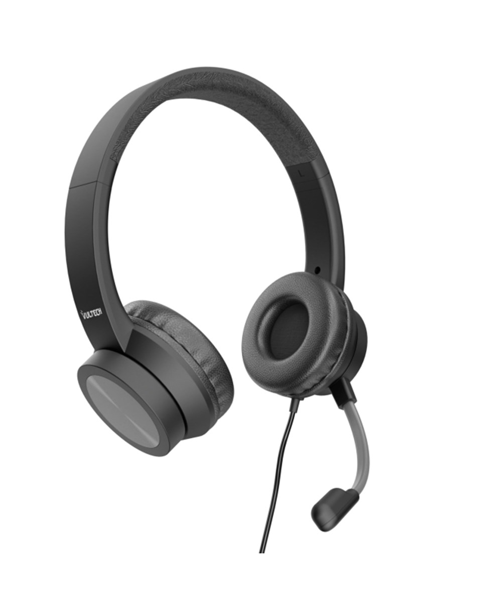 VULTECH CUFFIE CON MICROFONOCON ARCHETTO REGOLABILE, CON FILO USB