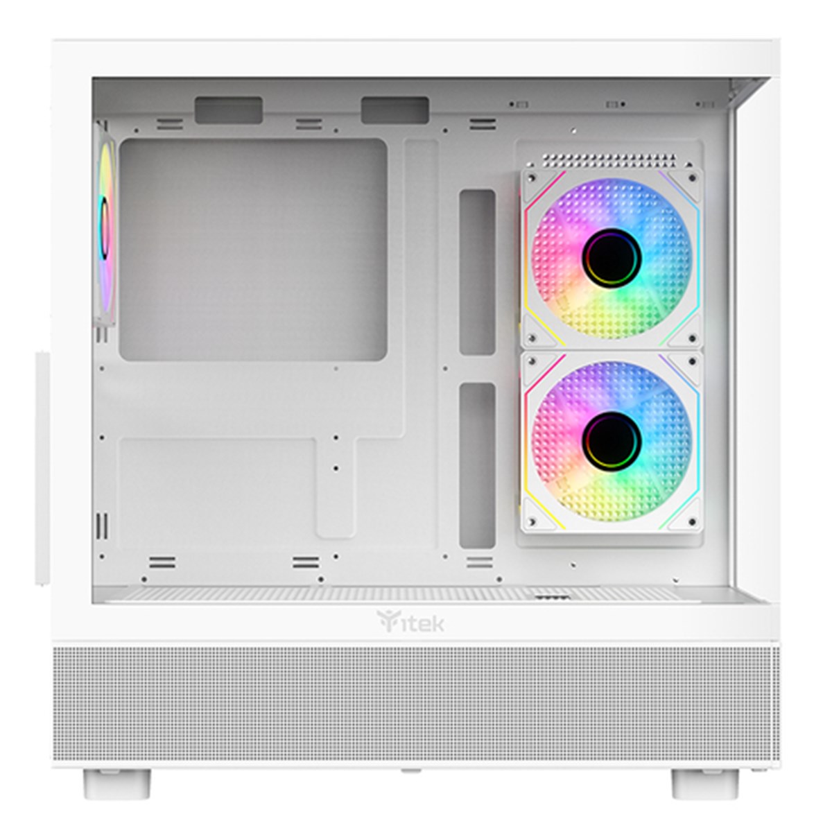 ITEK CASE SHOWBUI 42W, GAMING TOWER, ATX, 3X12CM ARGB FAN,  2XUSB3, TYPE-C, SIDE  FRONT PANEL TEMP
