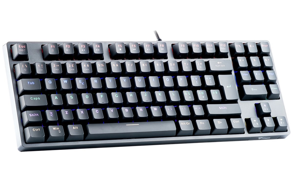ITEK TASTIERA GAMING, MECCANICA, SWITCH BLU, OUTEMU, RGB, SOFTWARE, 90TASTI, COMPATTA
