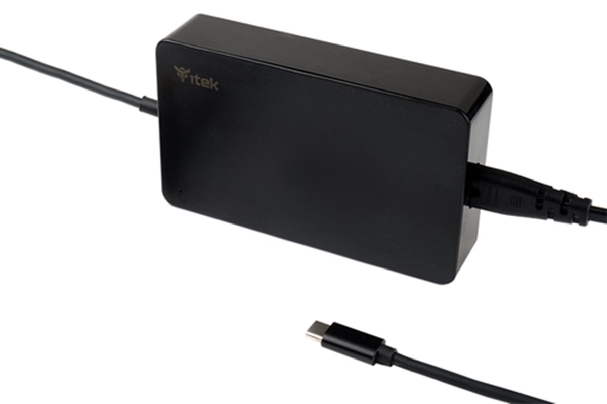 ITEK ALIMENTATORE UNIVERSALE PER DISPOSITIVI USB-C - 65W, SILM DESIGN