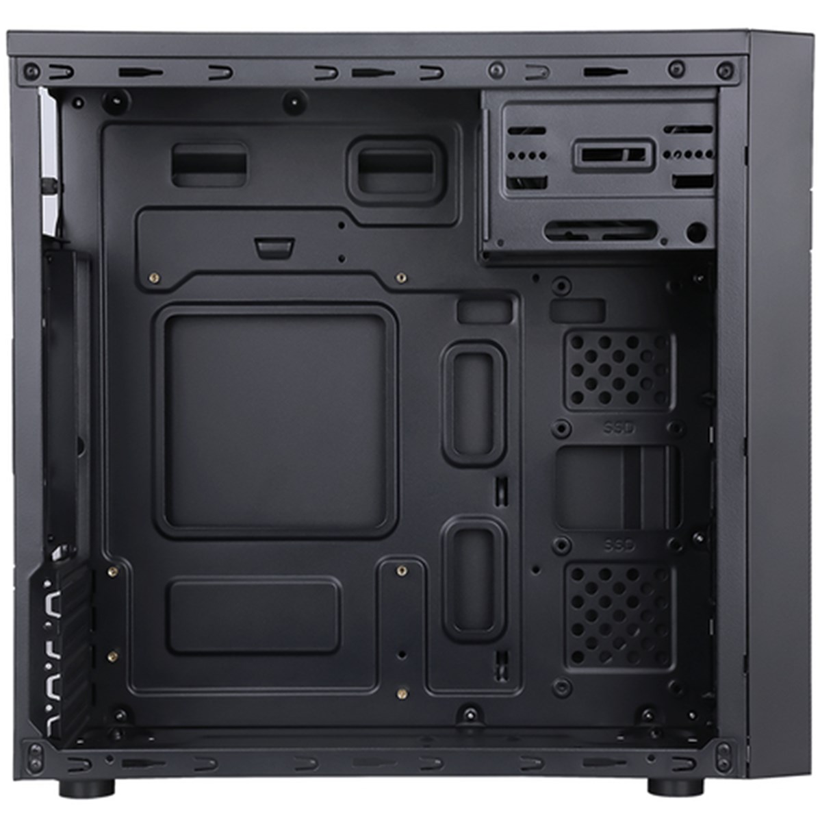 ITEK CASE THEON - MID TOWER, MATX, PSU 500W,  2XUSB3, FULL BLACK