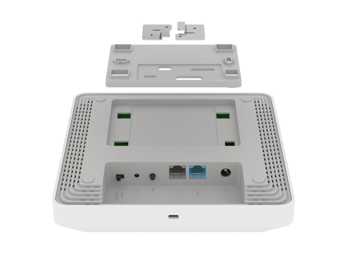 KEENETIC VOYAGER PRO (KN-3510), ACCESS POINT WI-FI AX1800, MESH,  2 PORTE 1GBPS, POE, MENU MULTI LINGUA, 4-PACK