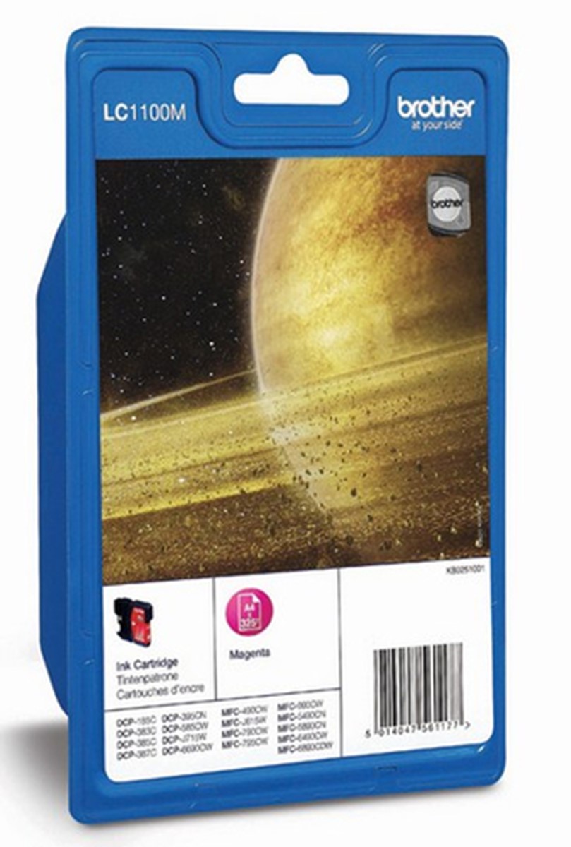 BROTHER CARTUCCIA LC1100M INKJET MAGENTA DA 325 PAGINE